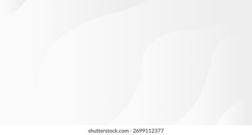 Abstractas textura de lujo suave moderna de onda blanca y gris claro con Vector suave y limpio ilustración de fondo sutil. Ilustración de fondo de Vector.