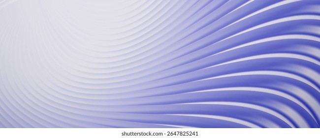 Abstract white and light purple wavy lines, soft and clean
