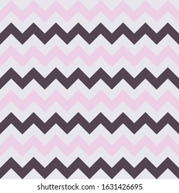 Abstract white lilac geometric zigzag texture. Vector illustration.