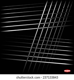 abstract white line white band on black background vector