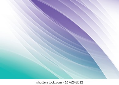 abstract white line and green violet background