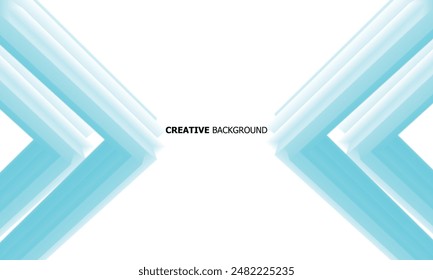 abstract white with line minimal triangle gradient blue light style background vector design