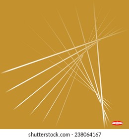abstract white line on beige background vector