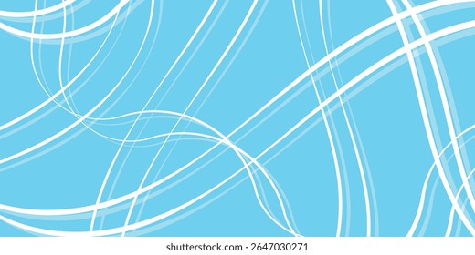 Línea blanca Abstractas sobre fondo azul