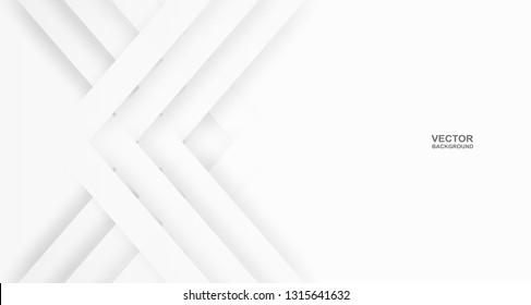 Abstract. white line overlap background ,light and shadow .Vector.