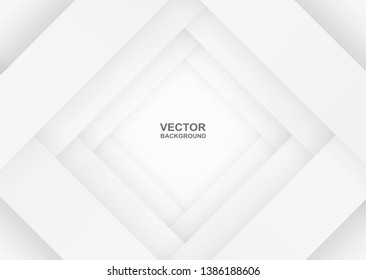 Abstract. white line paper overlap background ,light and shadow .Vector.