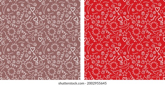 abstract and white line pattern- two patterns in this pallet 