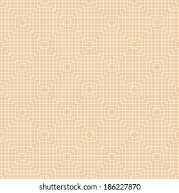 Abstract White Line Squares Seamless Pattern