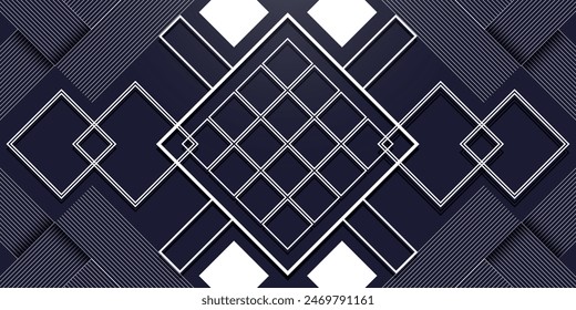 Abstract white  line style geometric background