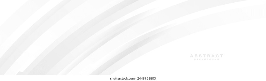 Abstract white lines curve background. Modern minimal trendy shiny lines pattern. Vector illustration