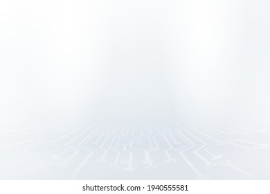 Abstract white lines and dots connect with Futuristic background. Data cyber internet technology connection