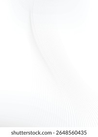 Abstract White Lines A Minimalist Composition of Flowing Curves
