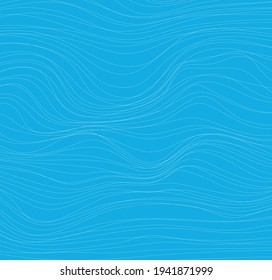 Abstract white lines on a blue background. 
