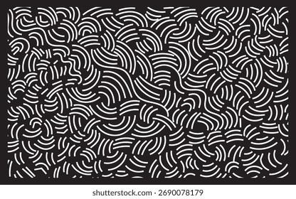 Abstrakte weiße Linien auf dunklem Hintergrund.