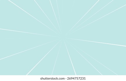 Líneas blancas Abstractas que irradian hacia afuera sobre un fondo azul claro