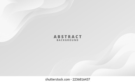 Abstract White liquid background. Modern background design. gradient color. Dynamic Waves. Fluid shapes composition. Fit for website, banners, wallpapers, brochure, posters
