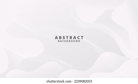 Abstract White liquid background. Modern background design. gradient color. Dynamic Waves. Fluid shapes composition. Fit for website, banners, wallpapers, brochure, posters