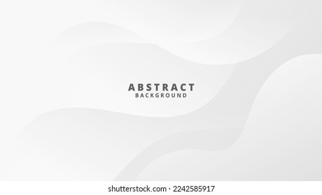 Abstract White liquid background. Modern background design. gradient color. Dynamic Waves. Fluid shapes composition. Fit for website, banners, wallpapers, brochure, posters
