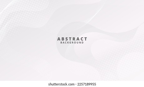 Resumen Fondo líquido blanco. Diseño de fondo moderno. color de gradiente. Ondas dinámicas. Composición de formas fluidas. Apto para sitio web, carteles, fondos de pantalla, folletos, carteles