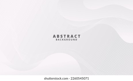 Resumen Fondo líquido blanco. Diseño de fondo moderno. color de gradiente. Ondas dinámicas. Composición de formas fluidas. Apto para sitio web, carteles, fondos de pantalla, folletos, carteles