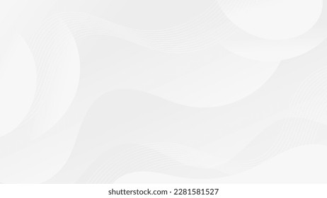 Abstract White  liquid background. Modern  background design. gradient color. Dynamic Waves. Fluid shapes composition.  Fit for website, banners, wallpapers, brochure, posters