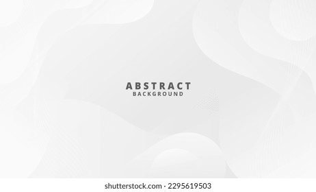 Abstract White  liquid background. Modern  background design. gradient color. Dynamic Waves. Fluid shapes composition.  Fit for website, banners, wallpapers, brochure, posters