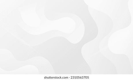 Abstract White  liquid background. Modern  background design. gradient color. Dynamic Waves. Fluid shapes composition.  Fit for website, banners, wallpapers, brochure, posters