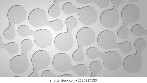 abstract white liquid circle hole 4k wallpaper