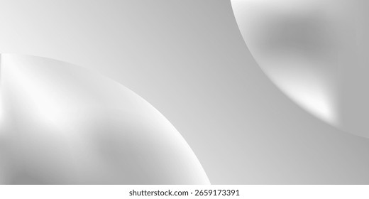 Abstract white liquid metallic silver modern background. texture white pattern. vector illustration