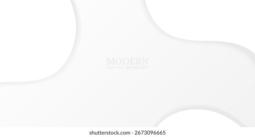 Abstract White Liquid Shape on Clean Background Graphic. Modern creative trendy design in vector EPS 10