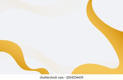 Resumen del fondo blanco de la ola de lujo. Diseño de fondo moderno. color dorado. Composición de formas fluidas. Apto para el diseño de la presentación. sitio web, base para banners, fondos de pantalla, folletos, carteles