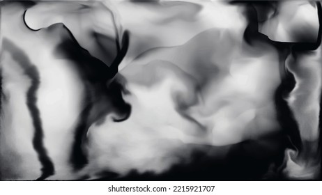 Abstract White Marble Textured Background. Watercolor Black Tiles Wallpaper
