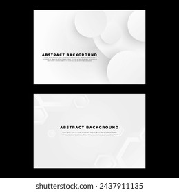 Abstract white modern background in neomorphism style. Minimal 3d circle shapes for cover, wallpaper, landing page.