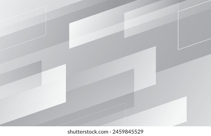 Abstract white modern banner background. Vector illustration