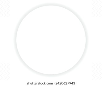 Abstrakter weißer, moderner und minimalistischer Hintergrund mit Kreis- und Wellenlinie in Ecken