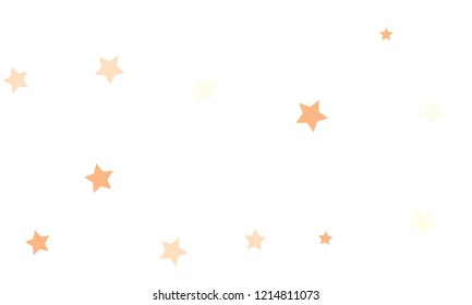 Abstract white modern pattern with gold stars. Vector illustration. Shiny background. Texture of gold foil.
