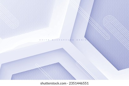Abstract white modern shape light and shadow background