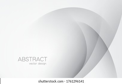 Abstract white monochrome vector background, for design brochure, website, flyer. Smooth white wallpaper for certificate, presentation, landing page