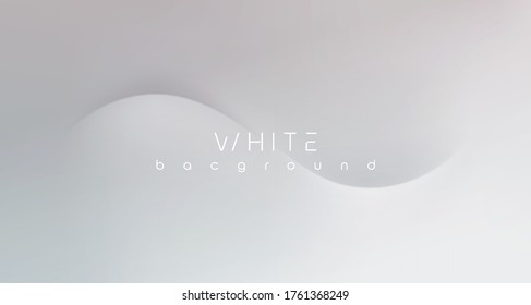 Abstract white monochrome vector background, for design brochure, website, flyer. Smooth white wallpaper for certificate, presentation, landing page