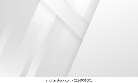 Abstract white monochrome vector background, for design brochure, website, flyer. Geometric white wallpaper for certificate, presentation, landing page