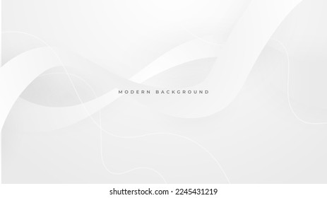 Abstract white monochrome vector background, for design brochure, website, flyer. Geometric white wallpaper for certificate, presentation, landing page