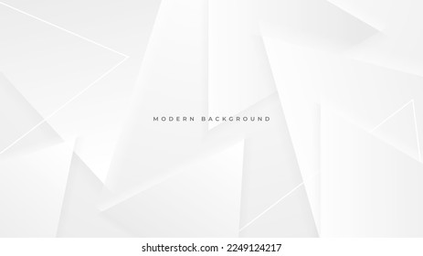 Abstract white monochrome vector background, for design brochure, website, flyer. Geometric white wallpaper for certificate, presentation, landing page