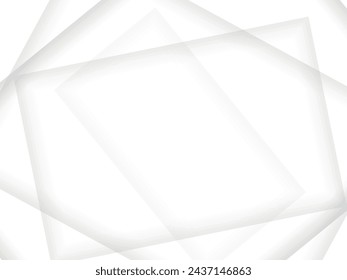 Abstract white monochrome vector background, for design brochure, website, flyer. Geometric white wallpaper for certificate, presentation, landing page