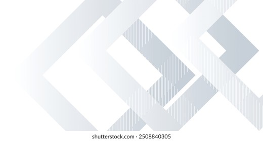 Abstract white monochrome vector background, for design brochure, website, flyer. Geometric white wallpaper for certificate