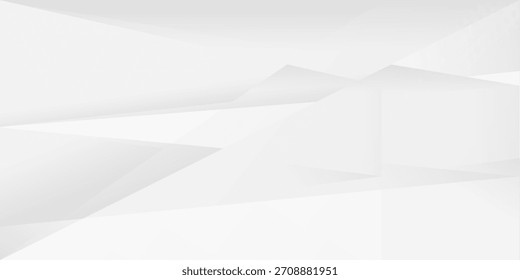 Abstract white monochrome vector background, for design brochure, website, flyer. Geometric white wallpaper for certificate, presentation, landing page