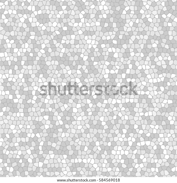 Abstract White Mosaic Background Texture Illustration Stock Vector