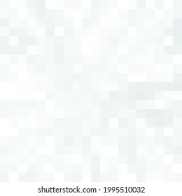 Resumen de fondo de mosaico blanco. Fondo vectorial. Mosaico blanco. Fondo de arte de Pixel.