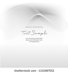 Abstract white motion lines on light gray background