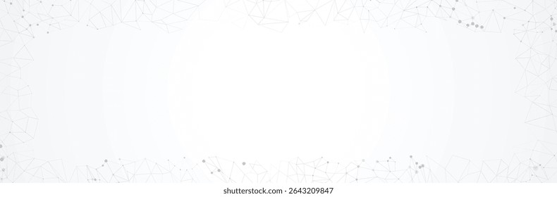 Abstract White Network Frame Background Vector