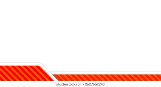 Abstract white and orange background Modern geometric shapes suitable for banners 